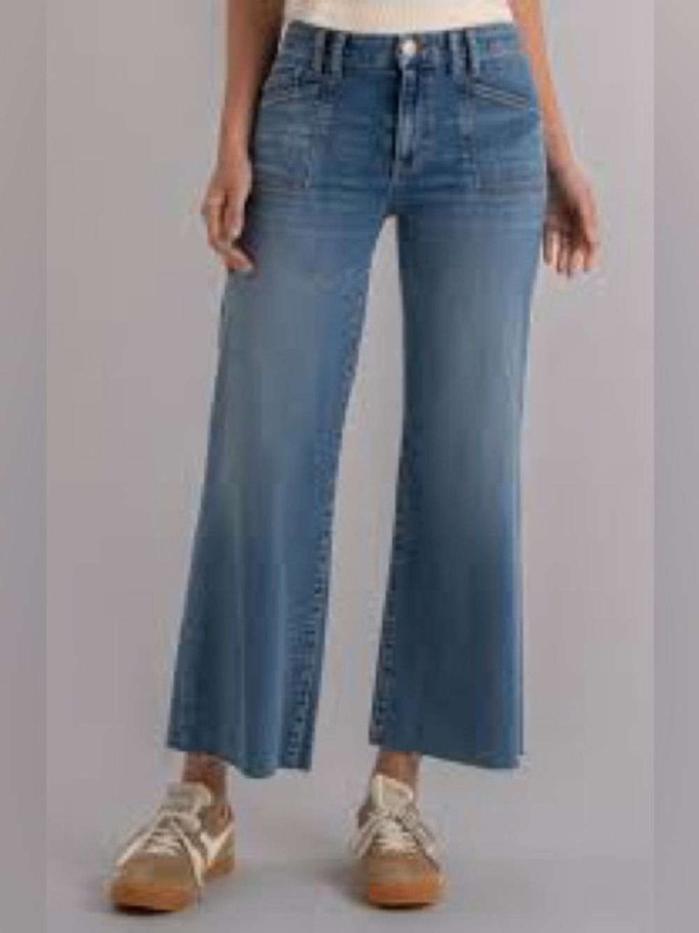 Kut from the Kloth Meg Raw Hem Wide Leg Jeans Sz 6